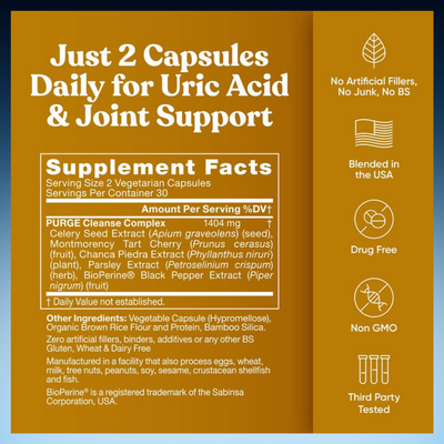 Uric Acid Purge & Joint Comfort Capsules