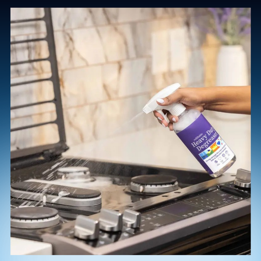 Refillable Heavy Duty Degreaser Spray, Non Toxic Unscented Cleaner