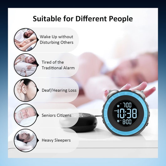 Extra Loud Alarm Clock With Bed Shaker