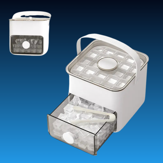 Portable Ice Cube Maker with Storage Drawer