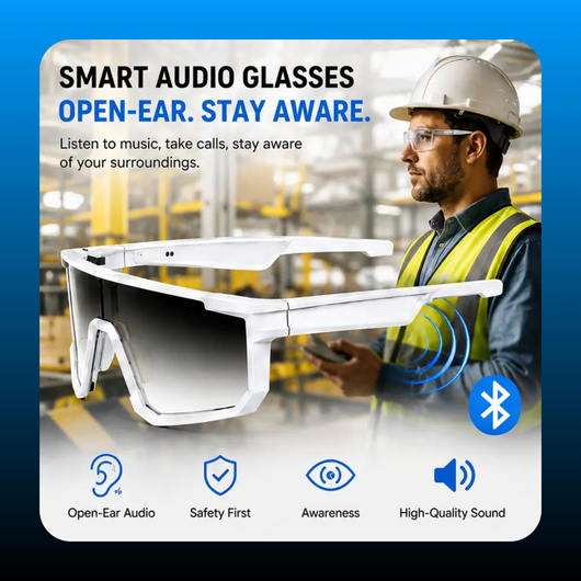 Smart Work Glasses with Open-Ear Audio