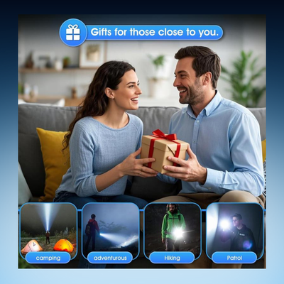 Rechargeable LED Flashlight with Power Bank