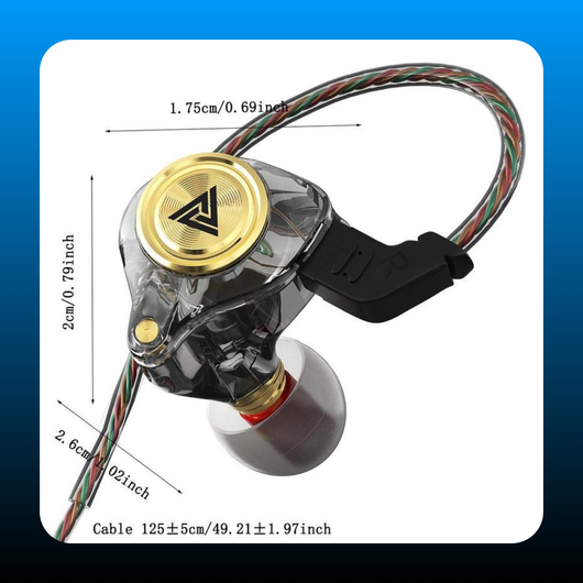 Portable Wired In-Ear Earphones with Mic