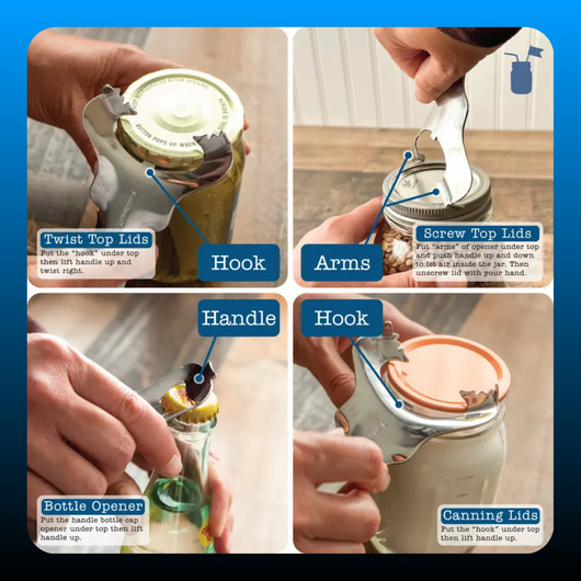 Stainless Steel Mason Jar Lid Opener