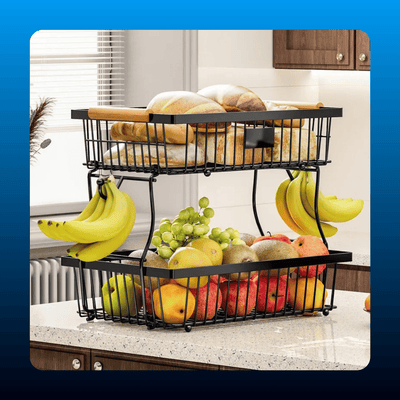 2-Tier Fruit and Vegetable Storage Rack