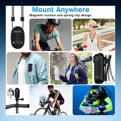 Magnetic Wearable Action Camera
