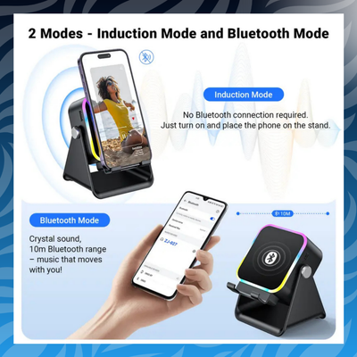 5 in 1 Wireless Induction Audio Speaker Stand