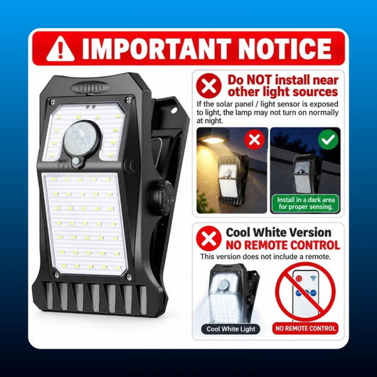 Solar Clip On Security Light