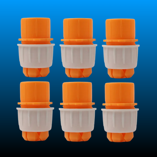 Orange Universal Water Connector Tap (3 Pack)