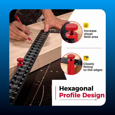 Tall Stair Gauges for Framing Square with Holder and Hook