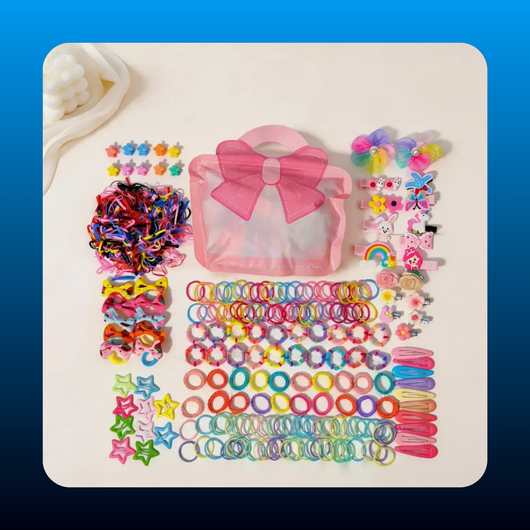Hair Accessories Set With Bow Hairpin (618 PCS)