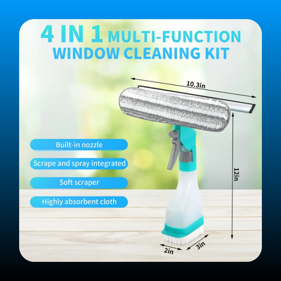 4-in-1 Multi-Purpose Window Cleaning Tool