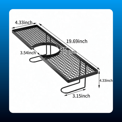 Carbon Steel Bathroom Shelf Organizer