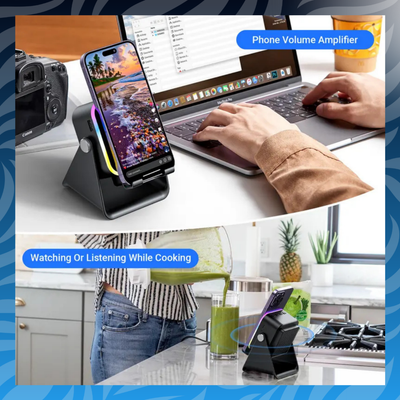 5 in 1 Wireless Induction Audio Speaker Stand