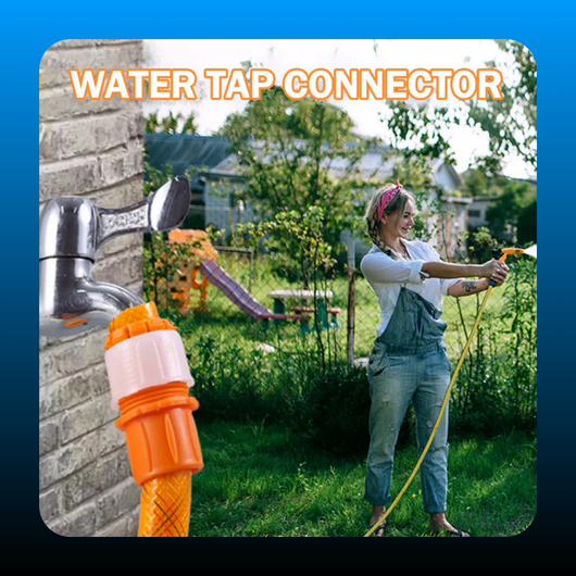Orange Universal Water Connector Tap (3 Pack)