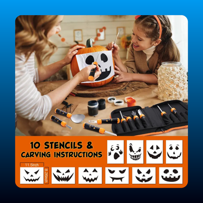 Pumpkin Carving Kit with Stencils