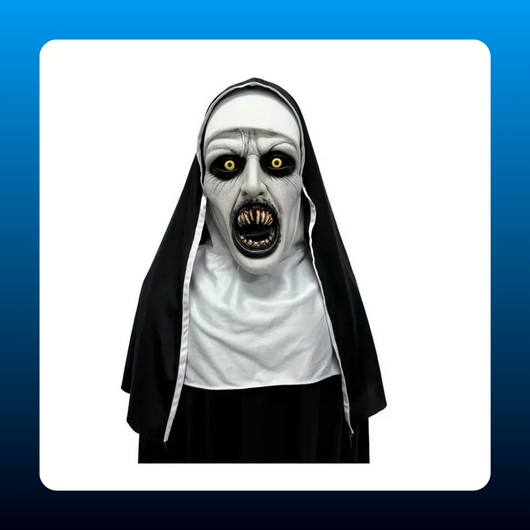 Possessed Nun Latex Halloween Mask
