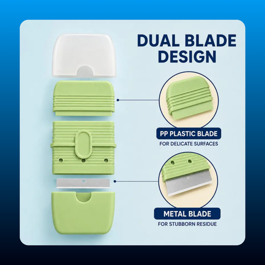 Dual Mini Scraper with Protective Cover