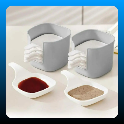 Dipping Sauce Plate & Holder Set