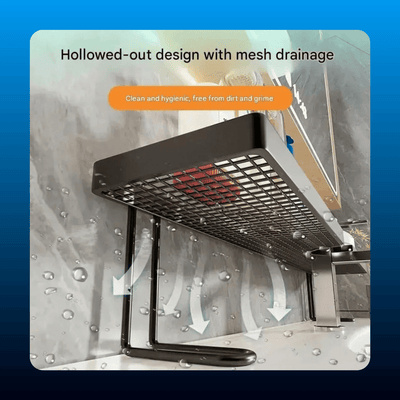 Carbon Steel Bathroom Shelf Organizer