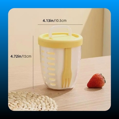 Portable Fruit Cup with Fork