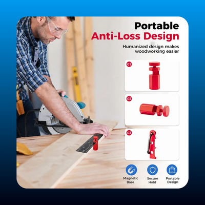 Tall Stair Gauges for Framing Square with Holder and Hook