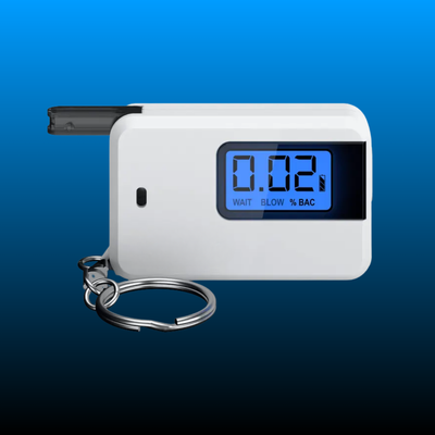 Ultra-Portable Pocket Keyring Alcohol Tester