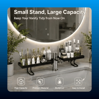 Carbon Steel Bathroom Shelf Organizer