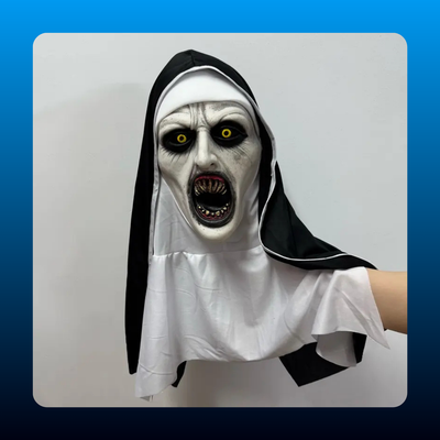 Possessed Nun Latex Halloween Mask