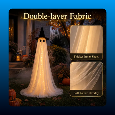 Light Up Ghost Decorations (2 Pack)