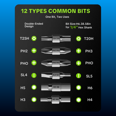6-in-1 Cordless Electric Screwdriver