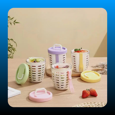 Portable Fruit Cup with Fork
