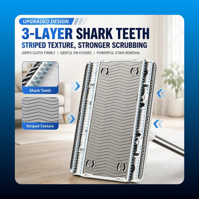 Telescopic Flat Mop with Wall Holder