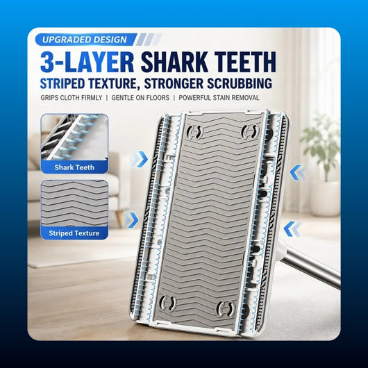 Telescopic Flat Mop with Wall Holder