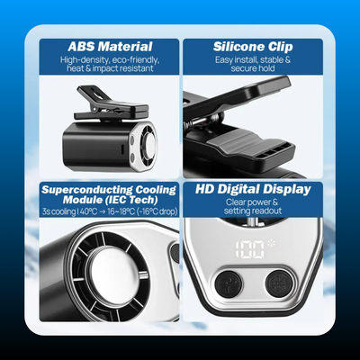 Semiconductor Cooling Car Clip On Fan