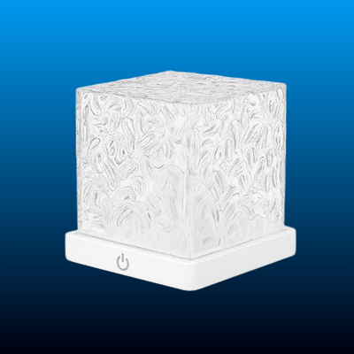 Water Ripple Effect Cube Lamp with Remote, 16 Colors