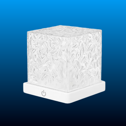 Water Ripple Effect Cube Lamp with Remote, 16 Colors