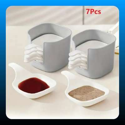 Dipping Sauce Plate & Holder Set