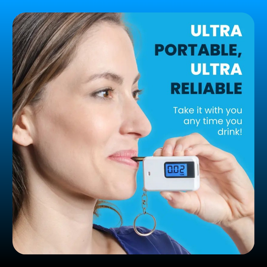 Ultra-Portable Pocket Keyring Alcohol Tester