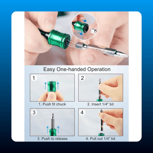 Aluminum Hex Shank Bit Holder Keychains (12 Piece)