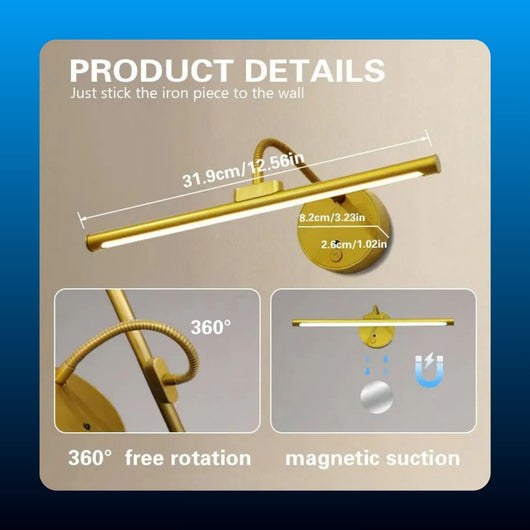 Rechargeable Magnetic Picture Light with Remote