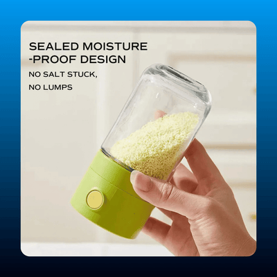 Push-Press Glass Seasoning Bottles