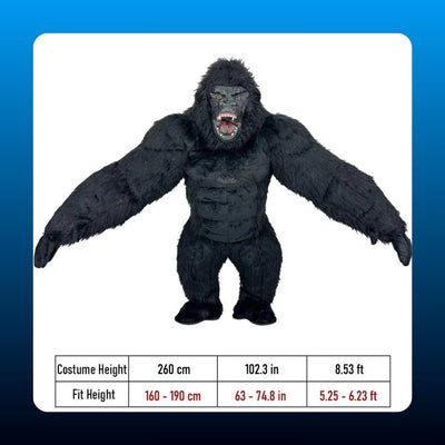 Giant Inflatable Gorilla Costume Set