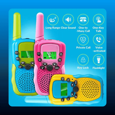 Kids Walkie Talkies, 3 Pack