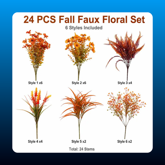Fall Faux Floral Stem Bundle