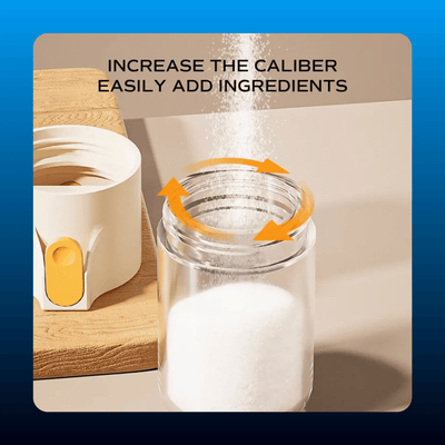 Push-Press Glass Seasoning Bottles