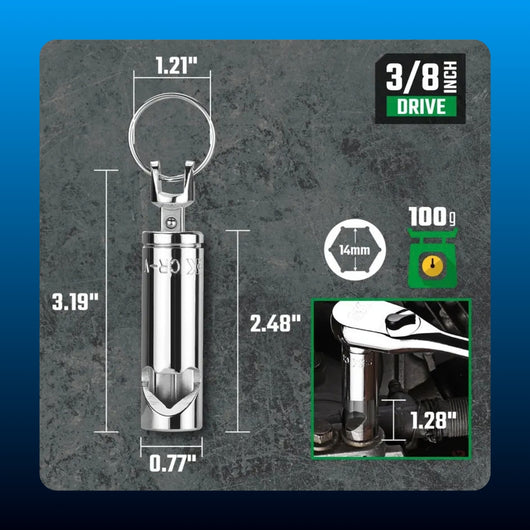 Socket Wrench Bottle Opener Keychain