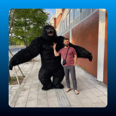 Giant Inflatable Gorilla Costume Set