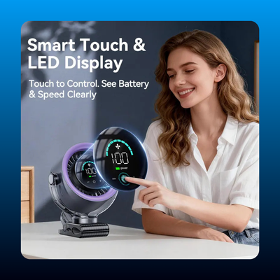 4000mAh Rechargeable Clip Desk Fan
