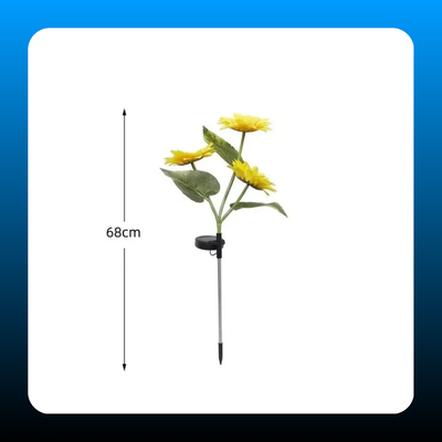 Solar Powered LED Sunflower Garden Lights (Set of 2)